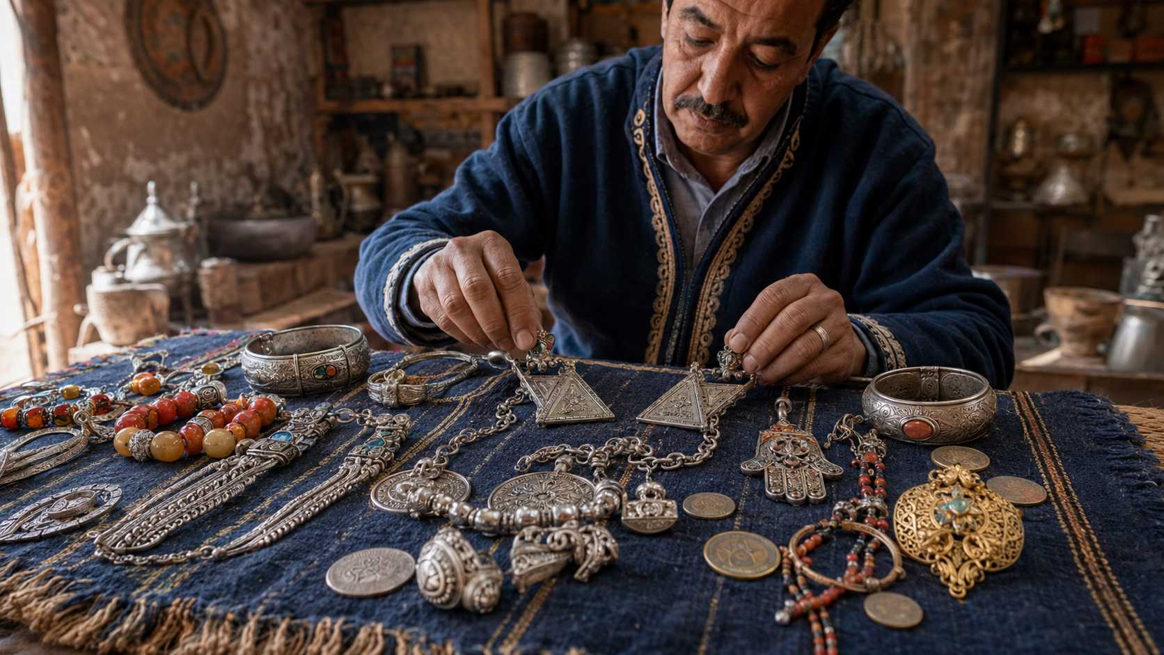 Traditional Moroccan jewelry
