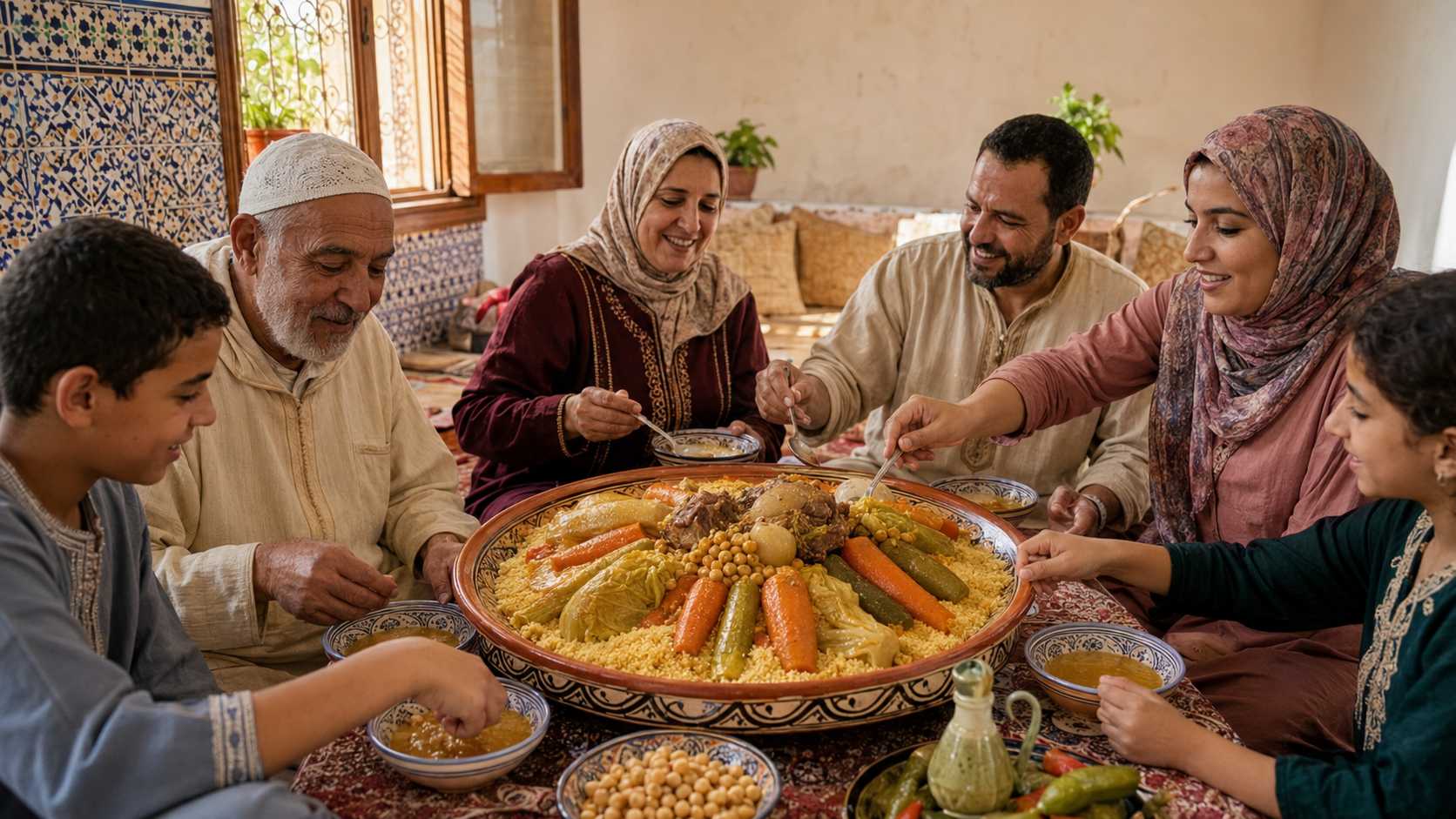 Friday couscous tradition in Morocco